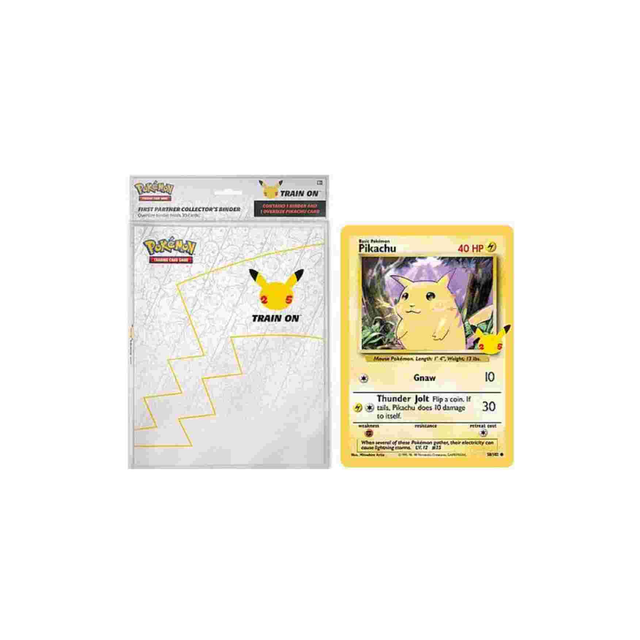 Album Oversize Pikachu Jumbo English Celebrations 25th Anniversary - Pokémon