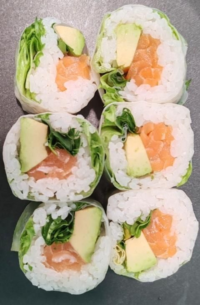 Spring roll saumon avocat coriandre ×6