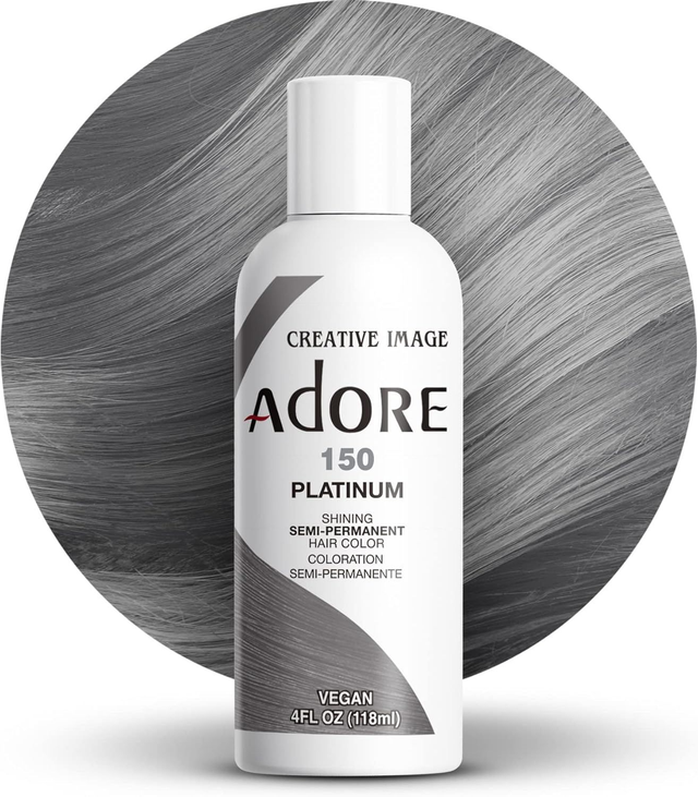 Adore Shining Semi Permanent Hair Colour 118ML (150 Platinum)