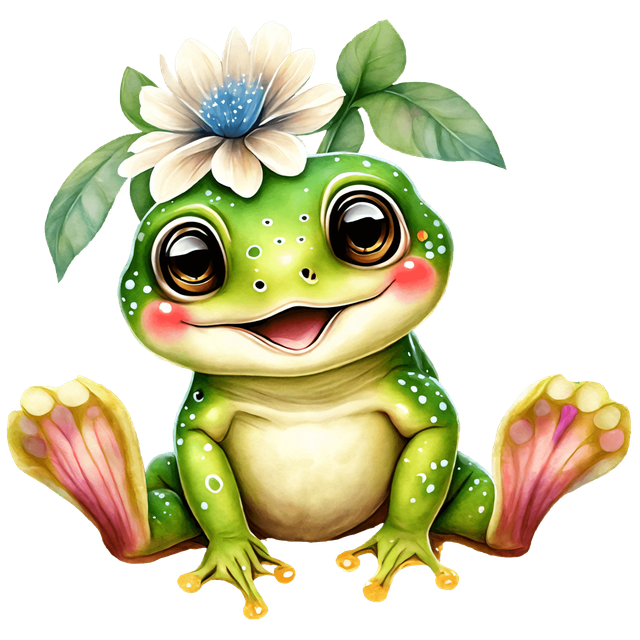 Cute Frog DTF
