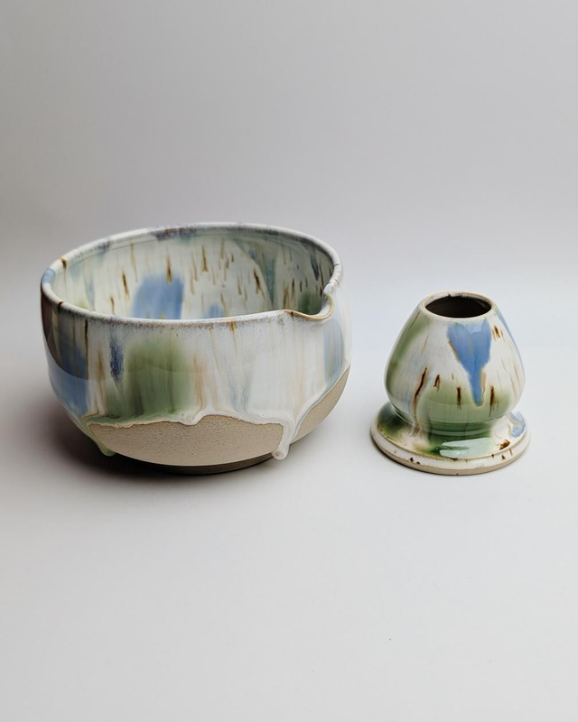 Zestaw katakuchi i chasentate "kolorowe zacieki"