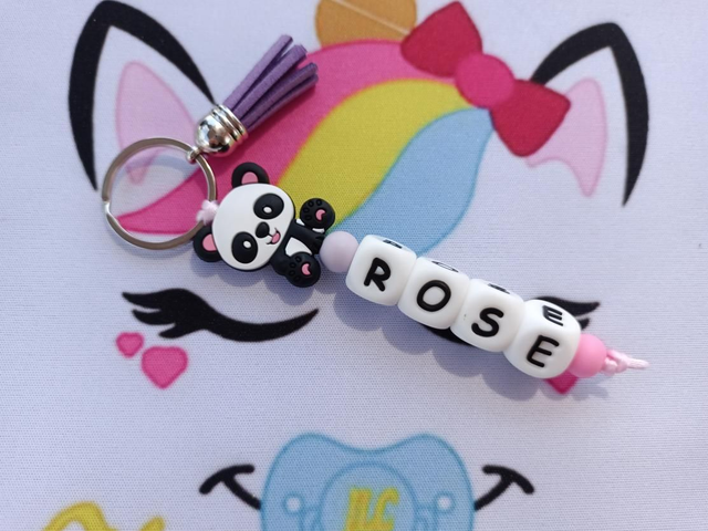 Porte clés 1 branche Panda