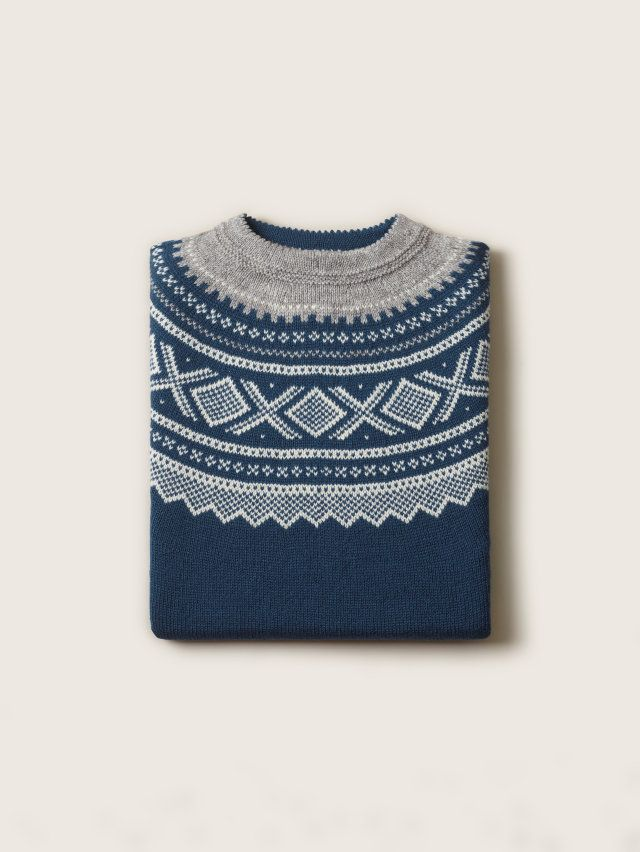 Marius Genser (Roundneck) Midnight Blue/Grey - Ladies