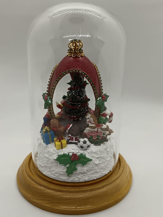 Christmas tree in a light up goose egg 