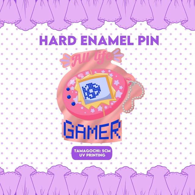 Tamagochi Hard Enamel Pin
