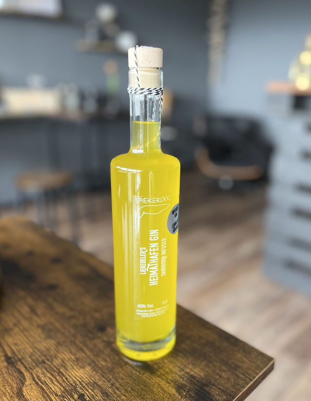 Liekedeler’s Heimathafen Sanddorn infused Gin (0,5 Liter, 40% vol.)