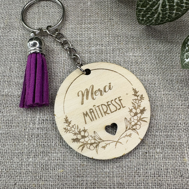 Porte-clés Merci Maîtresse