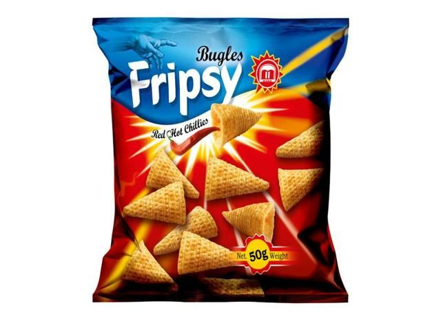 Maks Bungles Fripsy Křupavé Krekry Red Hot Chillies 50g