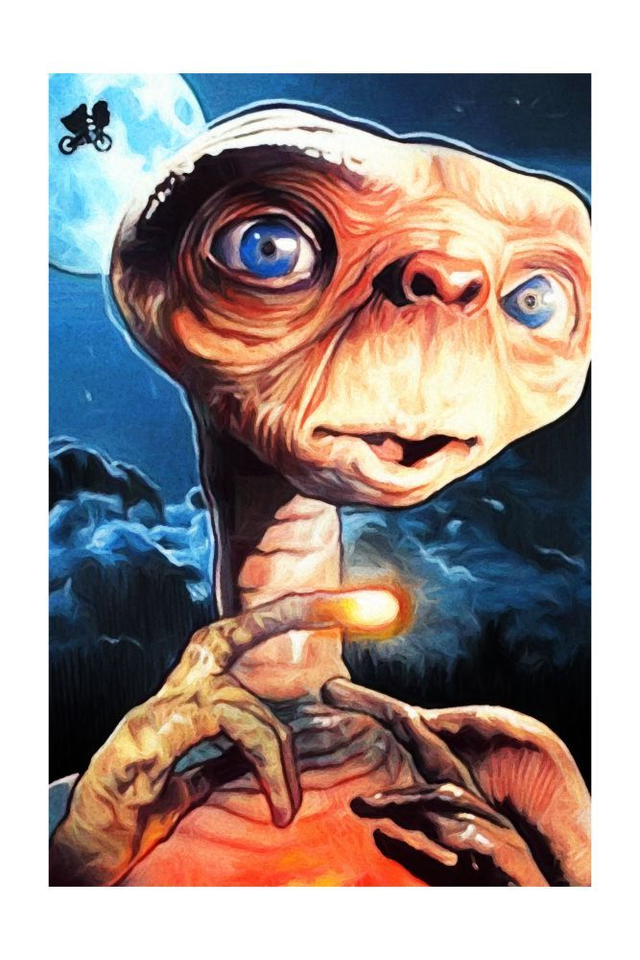 ET 80s Movies Art Print