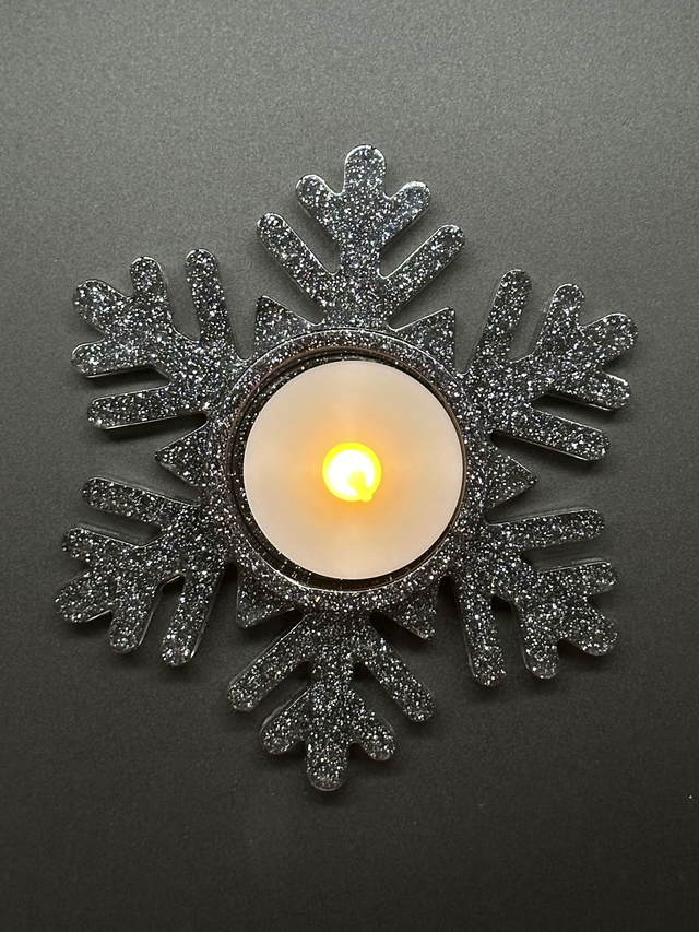 Bougeoir en résine époxy 2