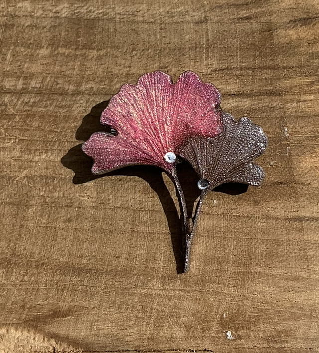 Broche ginkgo biloba