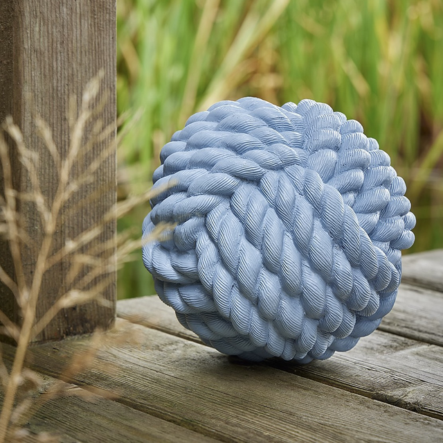 Large Jute Ball Resin Ornament