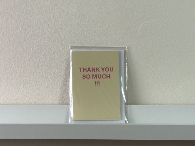 Thank You So Much mini greetings card