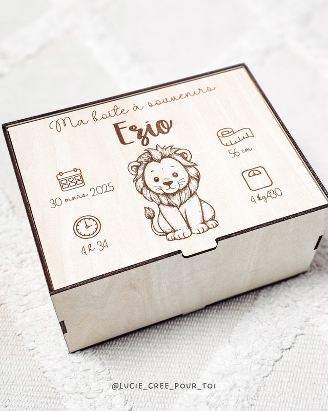 Boîte souvenirs de naissance