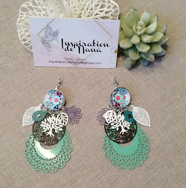 Boucles d'oreilles dormeuses fantaisies