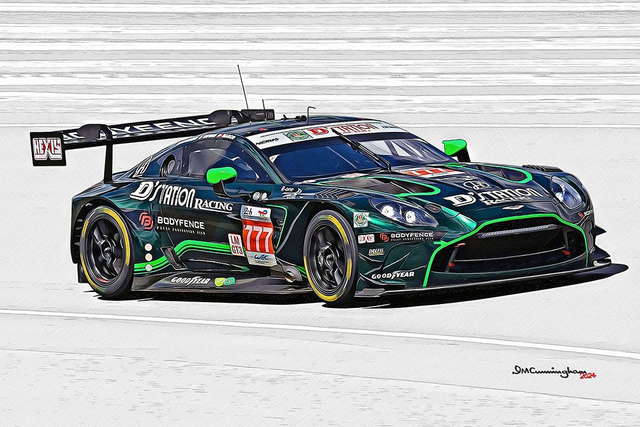 C241203 Aston Martin AMR Vantage AMR GT3EVO Le Mans 24 D'Station Racing #777