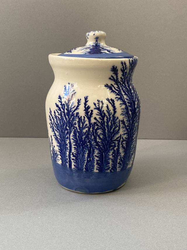 Blue Mocha Storage Jar