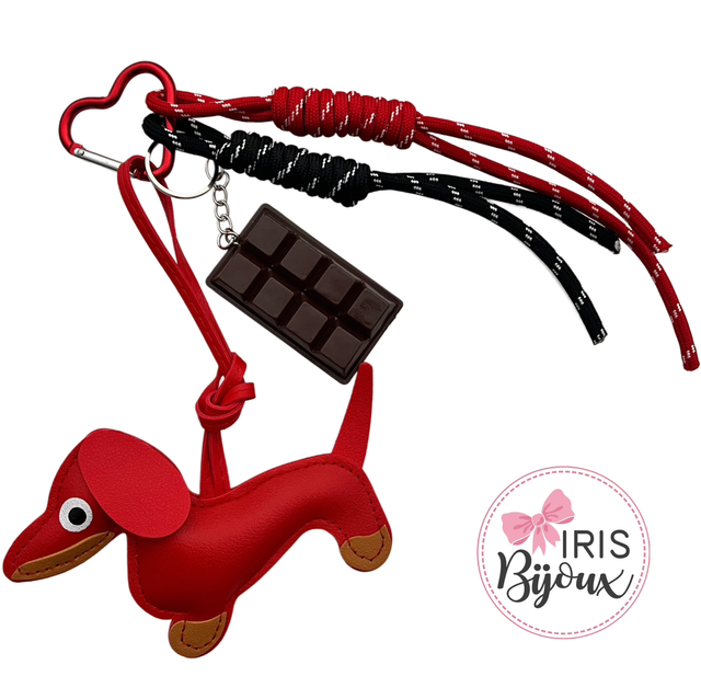 Charm da borsa con bassotto 