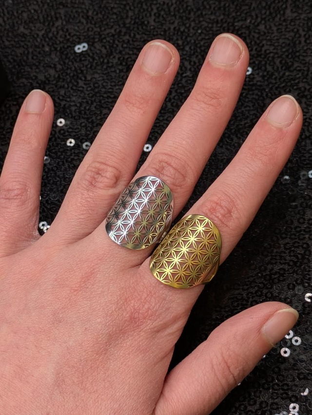 Bague fleur de vie 2