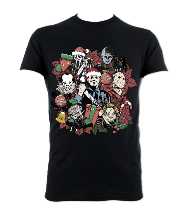 Horror Icons Christmas T-shirt