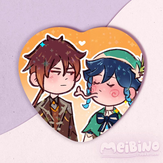 zhongli x venti kissu