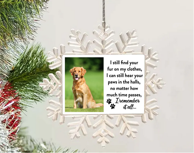Personalised Snowflake Decoration - Pet