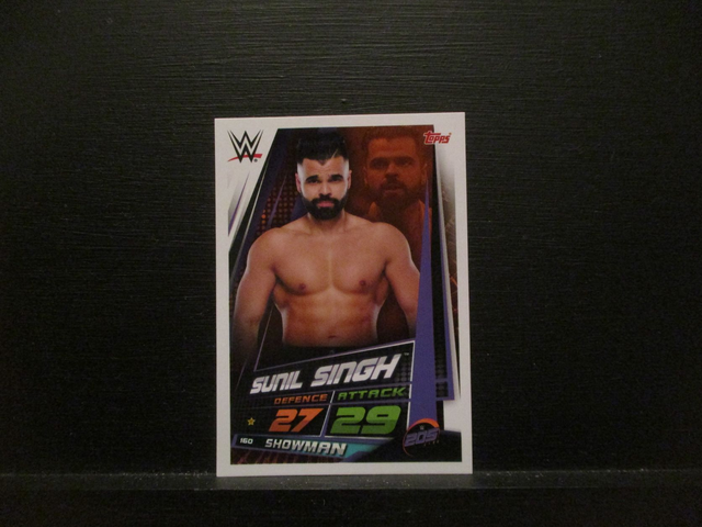 Sunil Singh - W 205 Live Slam Attax Universe Original Trading Card #160