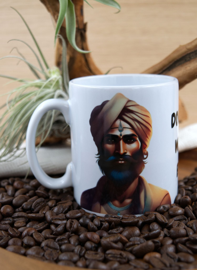 Mug – Don’t Mess with the Beard Design featuring a Man in a Turban