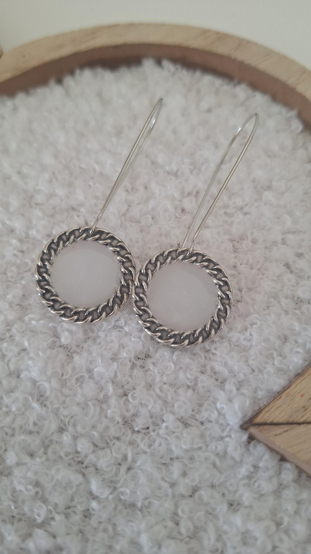 Seconde chance boucle oreille chaîne thermochromique jaune