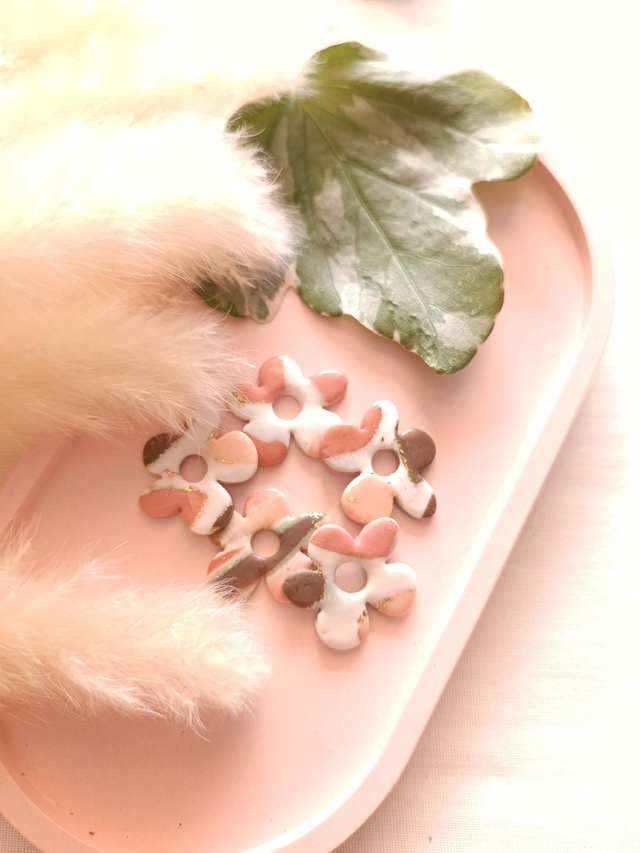 "Victorine" rose blanc kaki 