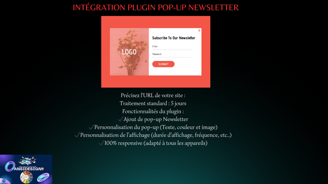 Intégration plugin Pop-up Newsletter