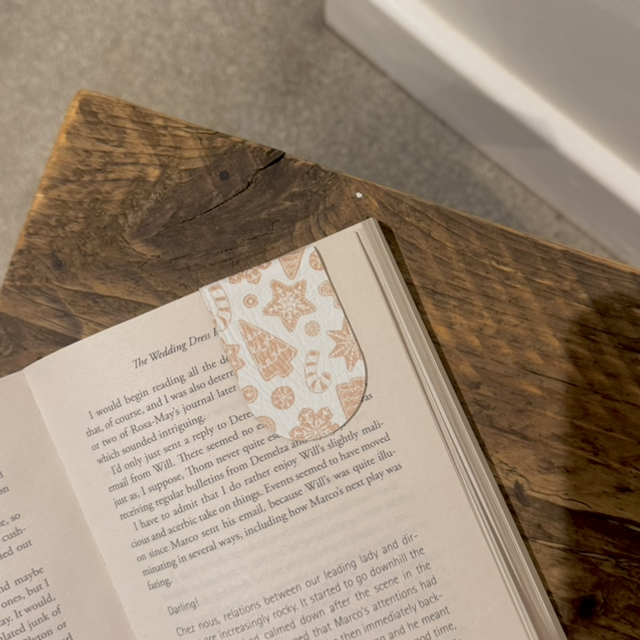 Baked Cookies Faux Leather Bookmark