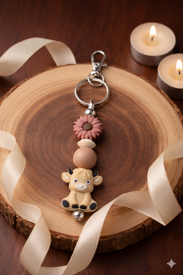 Porte-clé Vache