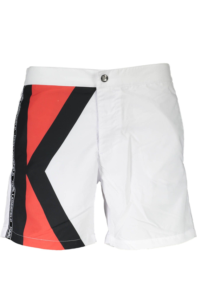 KARL LAGERFELD BEACHWEAR COSTUME PARTE SOTTO UOMO BIANCO