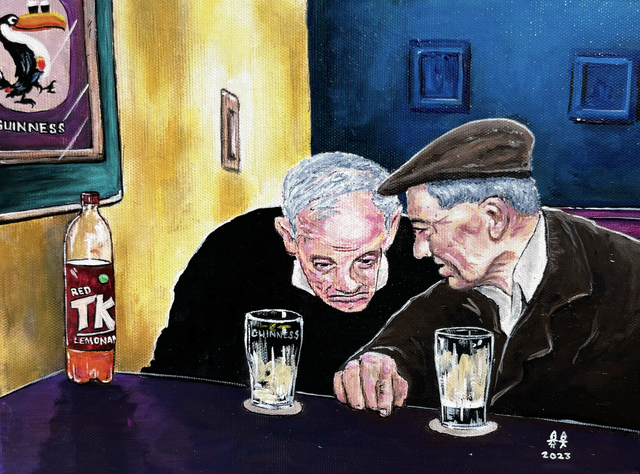 X4 Prints - Auld Lads &amp; Pints of Stout 8"x10" (£7.50 per unit)