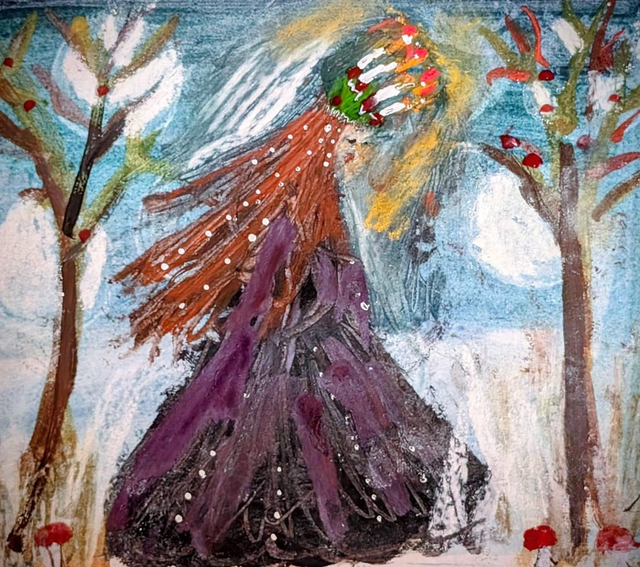 Art Lucia Winter Solstice Card Creative Cats by Wendy