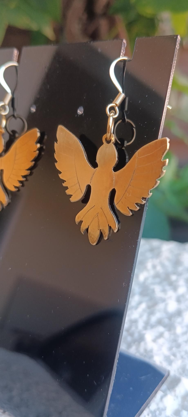 Boucles d'oreilles laiton Angel