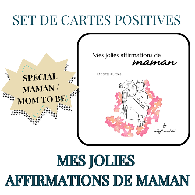 Set de cartes positives « Mes jolies affirmations de Maman »