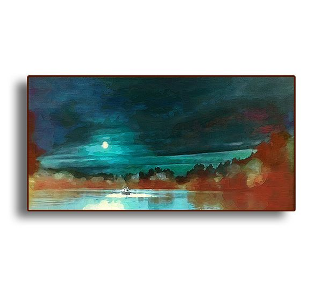 02 Nature - Lake At Night, 2021.