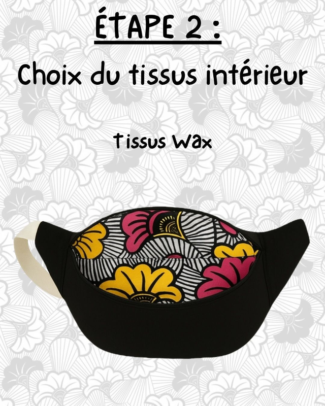 ETAPE 2 : choix du tissus intérieur en WAX 