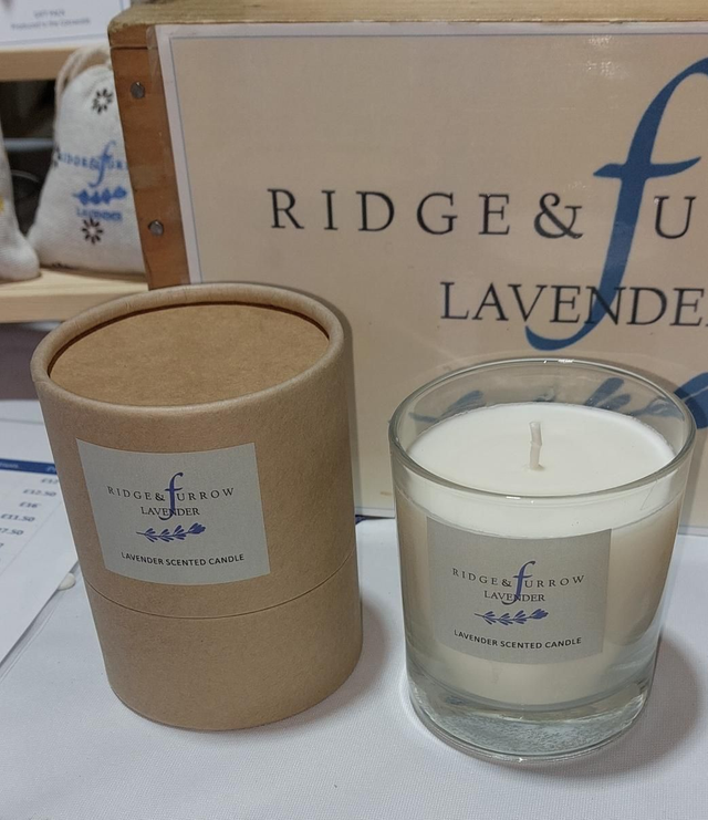 Lavender Candle - Clear Glass