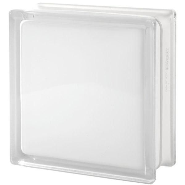 Brilly 100% White Injected Colour Glass Block