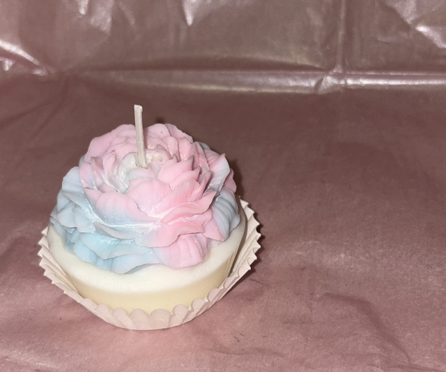 Bougie CupCake fleur 