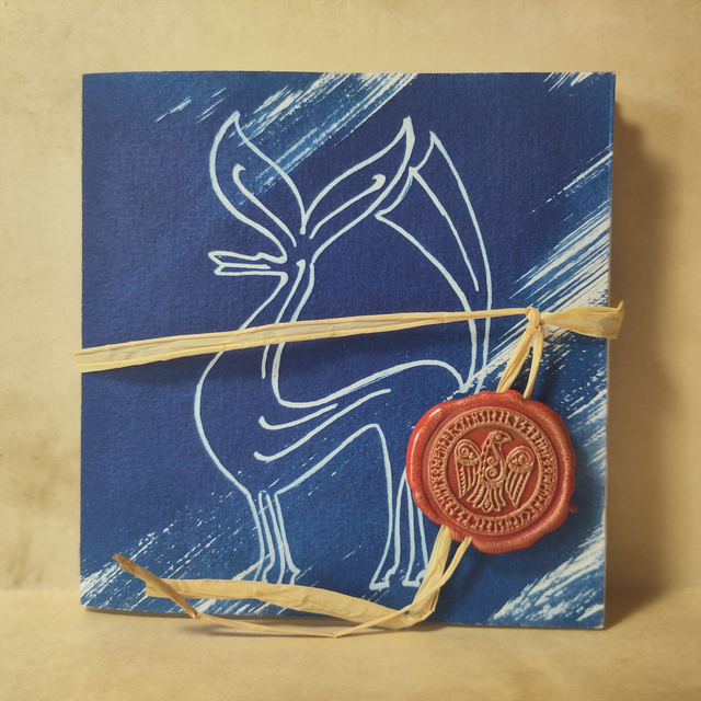 Cyanotype Art Celte - Accordéon 4 vues