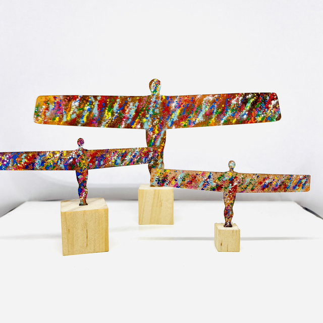 Angel: colourful copper