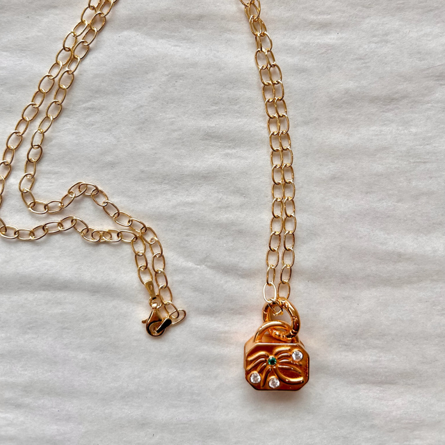 Palm Pendant Gold Vermeil