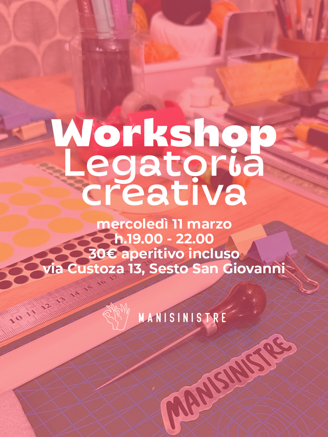 Workshop di Legatoria creativa - Crea un quaderno personalizzato