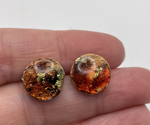 Amber large studs
