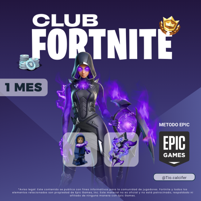 Club Fortnite Epic 1 mes