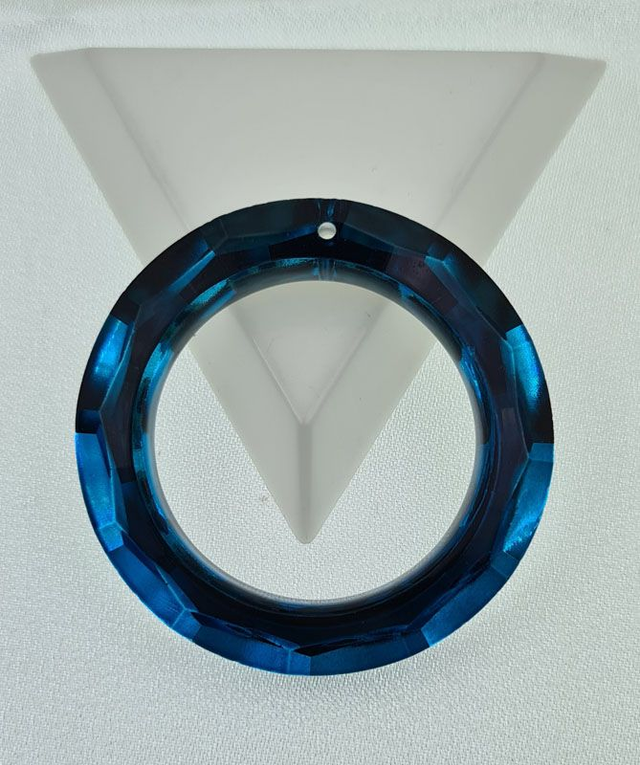 Fancy Ring, Blue Zirkon, 50mm